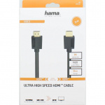 Hama Kabel HDMI Hoge Snelheid 8K 48Gbit/s Zwart 2,0m Hama Kabel HDMI Hoge Snelheid 8K 48Gbit/s Zwart 2,0m