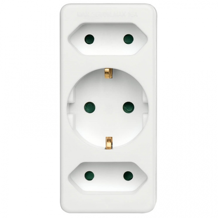 HAMA Multi Plug 3-way White