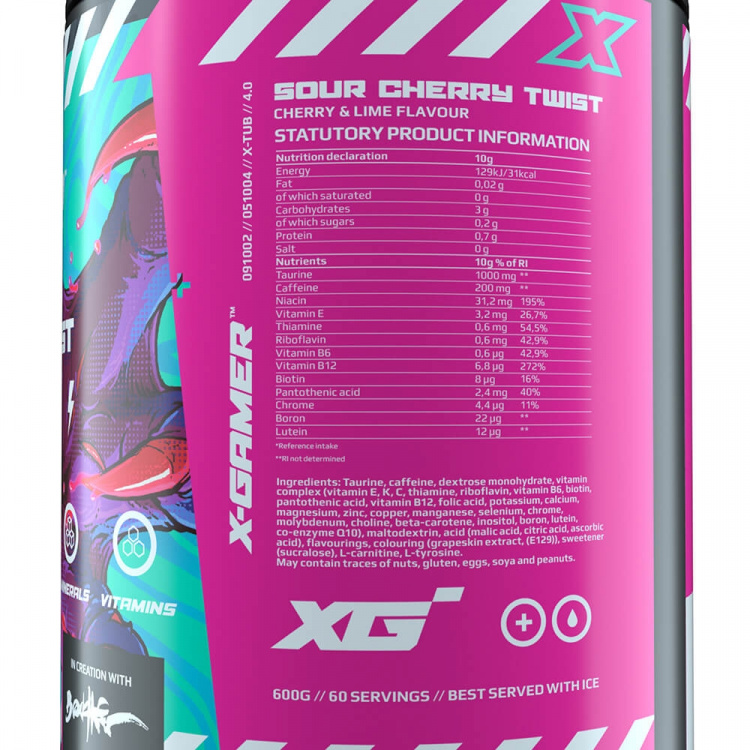 X-GAMER X-Tubz Hyper Berries 600g
