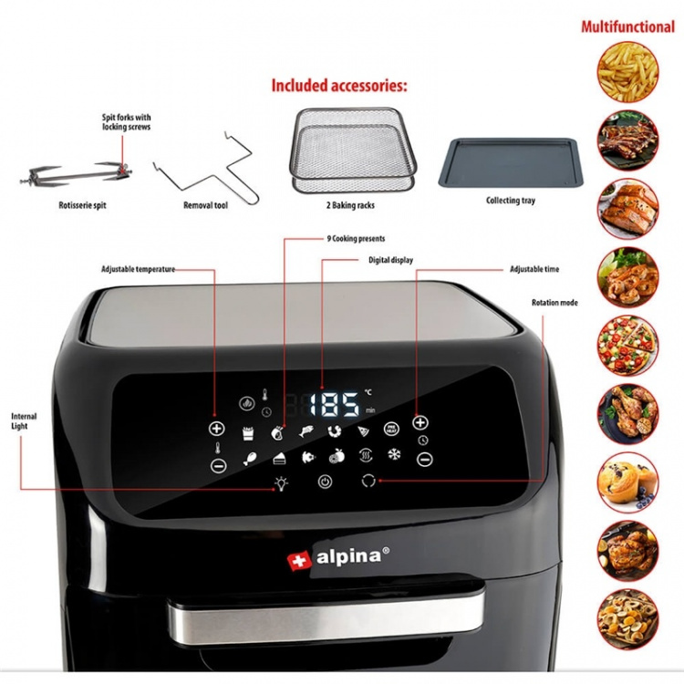 ALPINA Oven Air Fryer 12L 