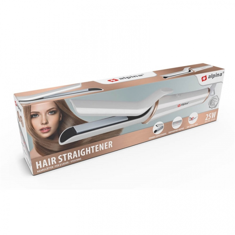 ALPINA Hair Straightener White