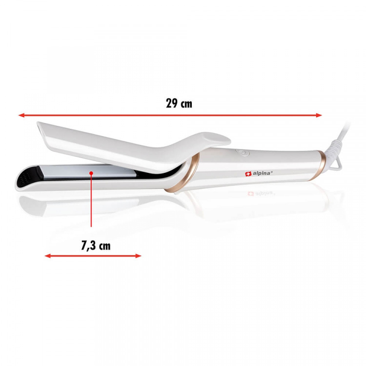 ALPINA Hair Straightener White