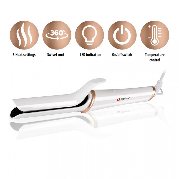 ALPINA Hair Straightener White