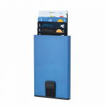 SAMSONITE Wallet ALUFIT RFID Card Case Slide TRUE BLUE