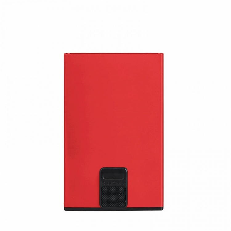 SAMSONITE Wallet ALUFIT RFID Card Case Slide RED SAMSONITE Wallet ALUFIT RFID Card Case Slide RED