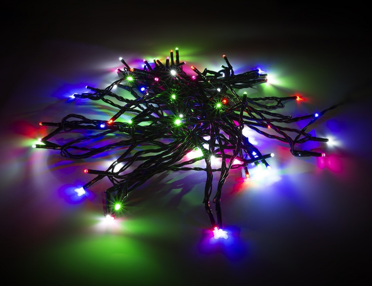 NORDIC HOME Meerkleurig LED-lichtsnoer, binnen/buiten, 10 m NORDIC HOME Meerkleurig LED-lichtsnoer, binnen/buiten, 10 m