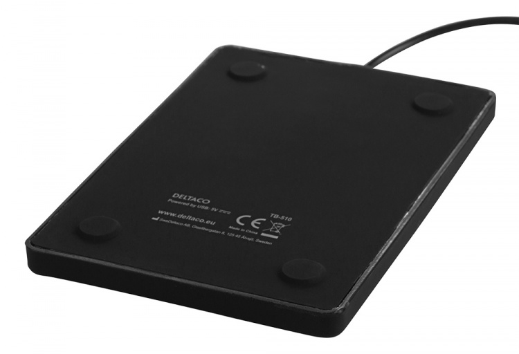 DELTACO silicon numpad, IP68, 23 keys, USB, black