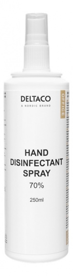 DELTACO Hand disinfectant liquid, 250 ml