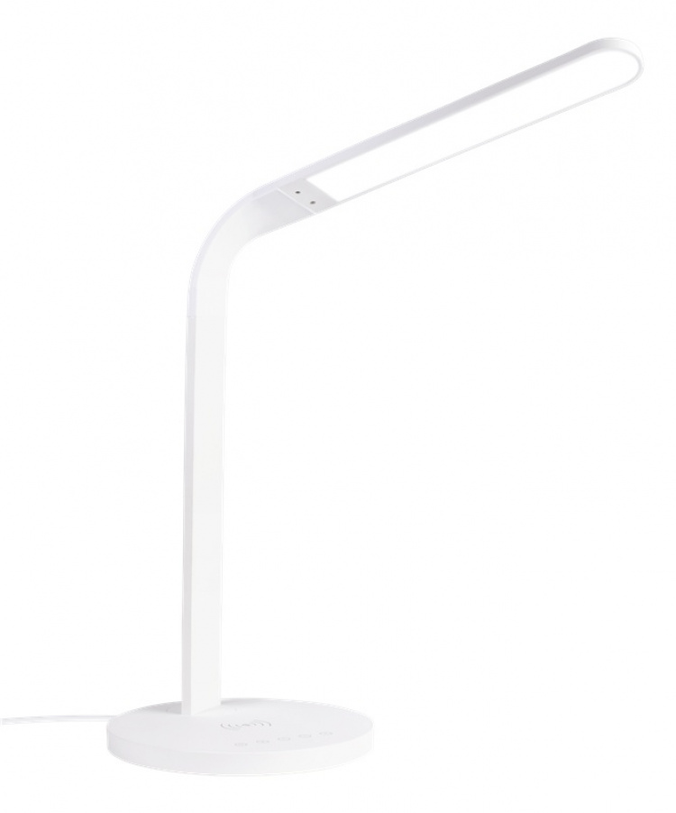 DELTACO OFFICE LED desk lamp with wireless fast charging, timer functi DELTACO OFFICE LED desk lamp with wireless fast charging, timer functi
