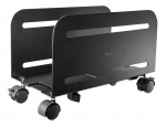 DELTACO OFFICE Universal mobile CPU stand, black