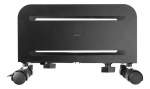 DELTACO OFFICE Universal mobile CPU stand, black