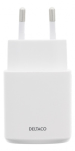 DELTACO USB wall charger, 2,4 A, 10 pcs, bulk