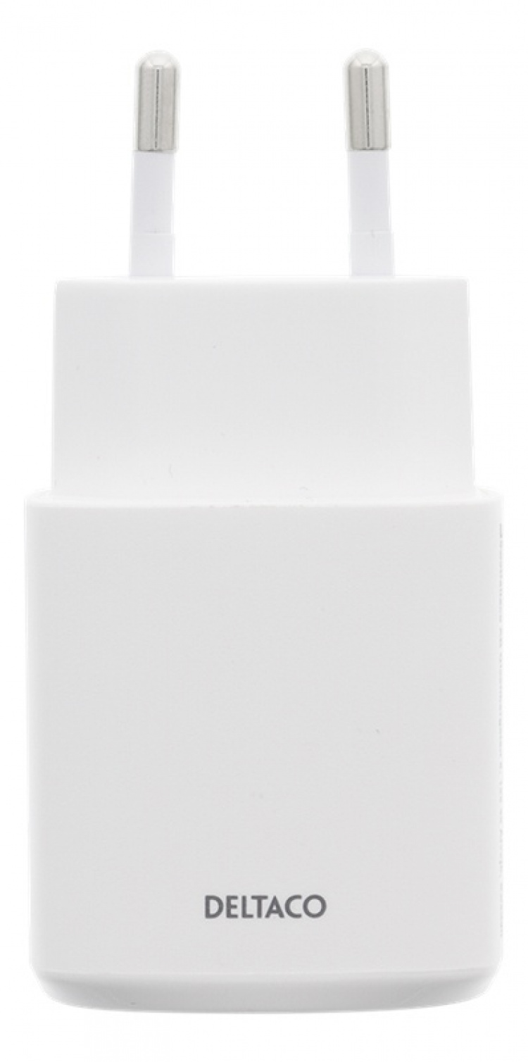 DELTACO USB wall charger, 2,4 A, 10 pcs, bulk