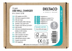 DELTACO USB wall charger, 2,4 A, 10 pcs, bulk