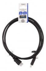 DELTACO HDMI cable FSC, HDMI High Speed w/Ethernet, CCS, 2,0m, black