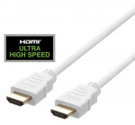 DELTACO ULTRA Hoge Snelheid HDMI Kabel, 48Gbps, 2m, Wit DELTACO ULTRA Hoge Snelheid HDMI Kabel, 48Gbps, 2m, Wit