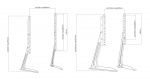 DELTACO Slim Table stand for tv, 23 DELTACO Slim Table stand for tv, 23