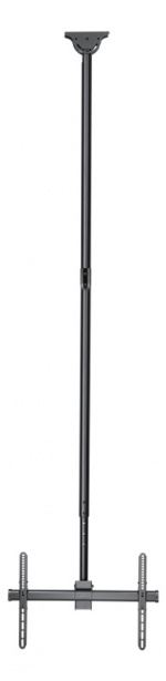 DELTACO Office Telescopisch Enkel TV Plafond, 2500mm-3000mm, 50kg, 37