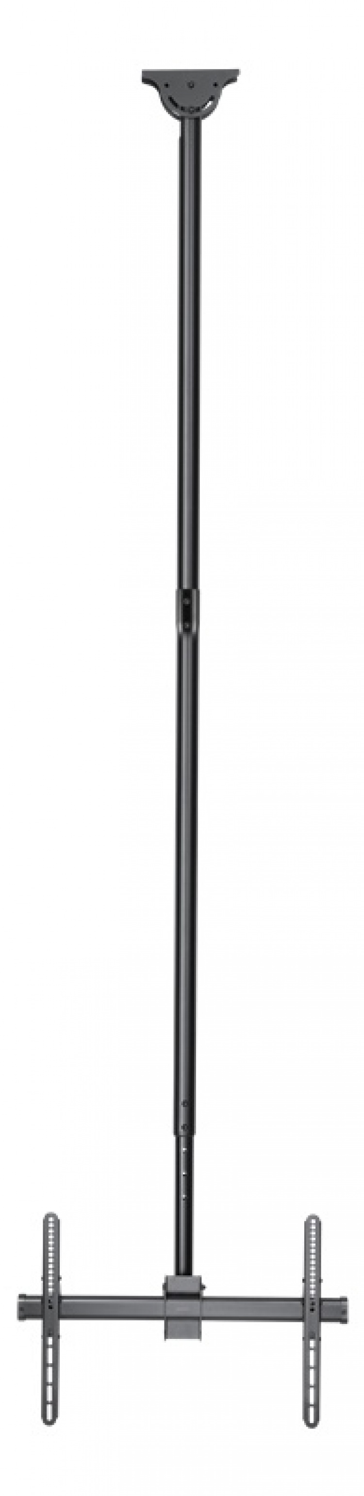 DELTACO Office Telescopisch Enkel TV Plafond, 2500mm-3000mm, 50kg, 37