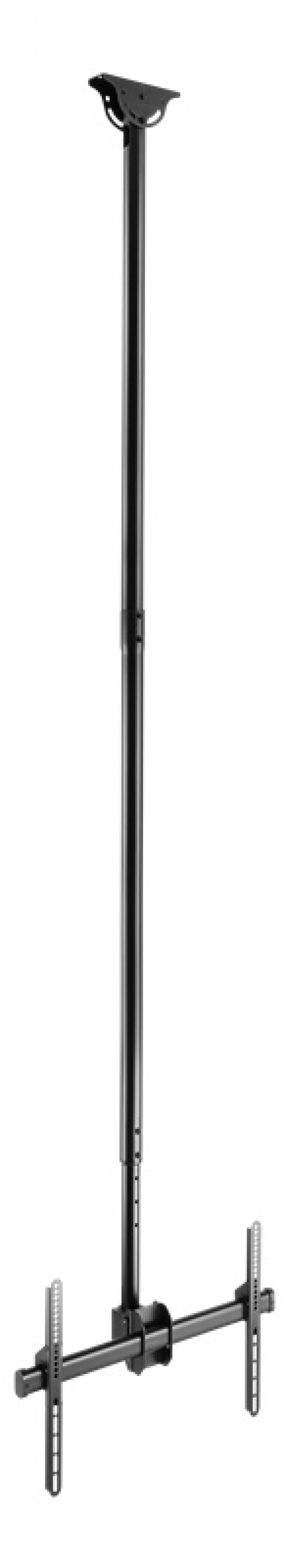 DELTACO Office Telescopisch Enkel TV Plafond, 2500mm-3000mm, 50kg, 37