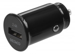 DELTACO 12/24 V USB car charger with compact size and 1x USB-A port, 2