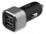 DELTACO USB car charger, 2x USB-A, 2,4 A, total 17 W DELTACO USB car charger, 2x USB-A, 2,4 A, total 17 W