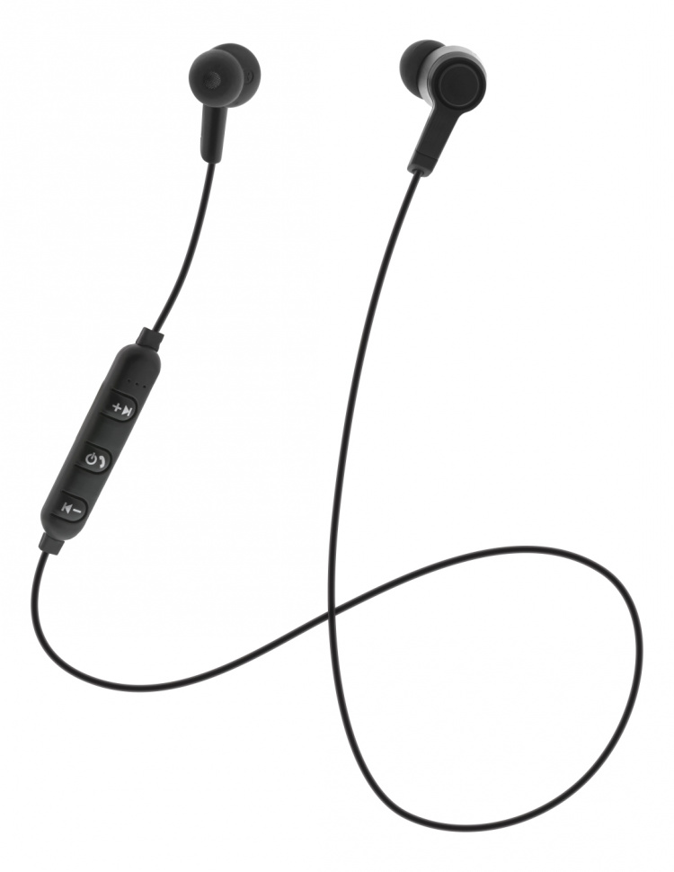 STREETZ In-ear BT headphones with microphone and control buttons, blac