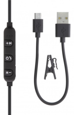 STREETZ Stay-in-ear BT headphones with microphone and control buttons,