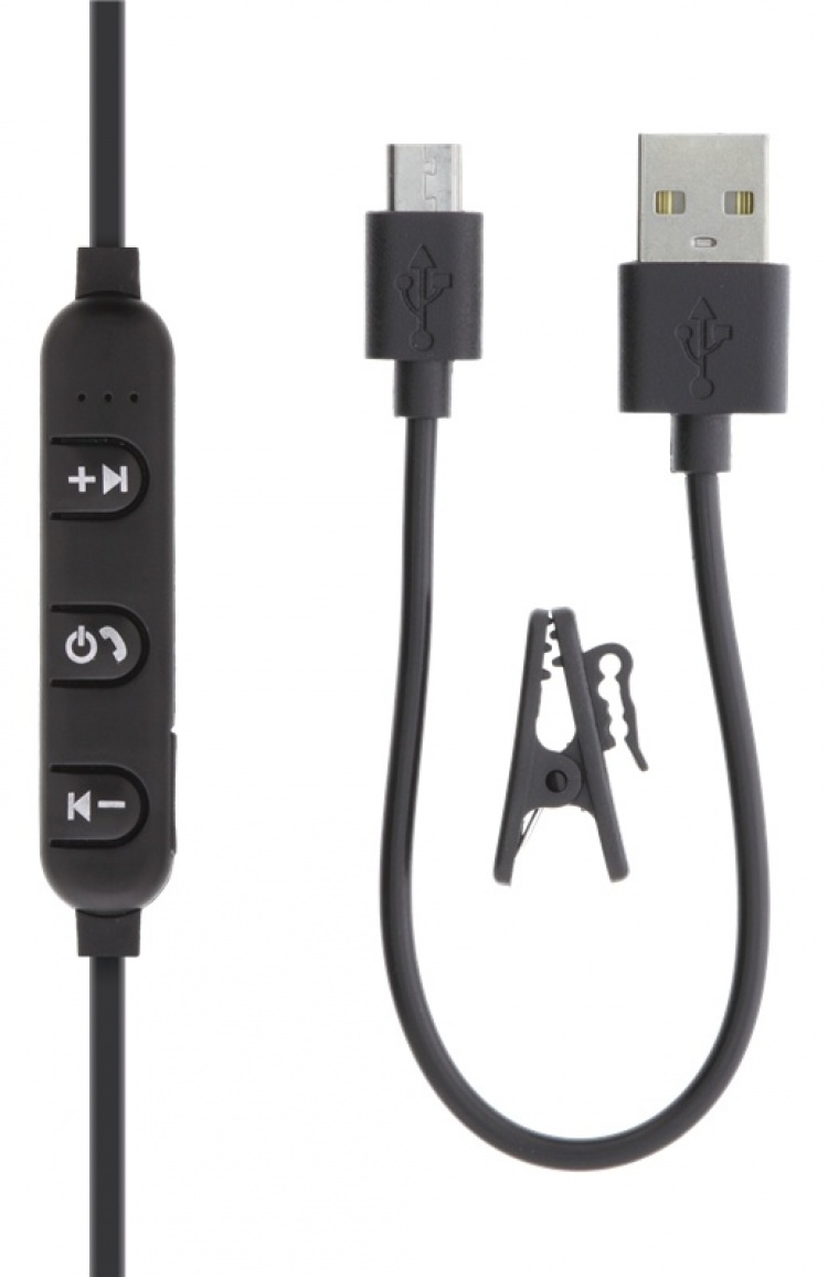 STREETZ Stay-in-ear BT headphones with microphone and control buttons,