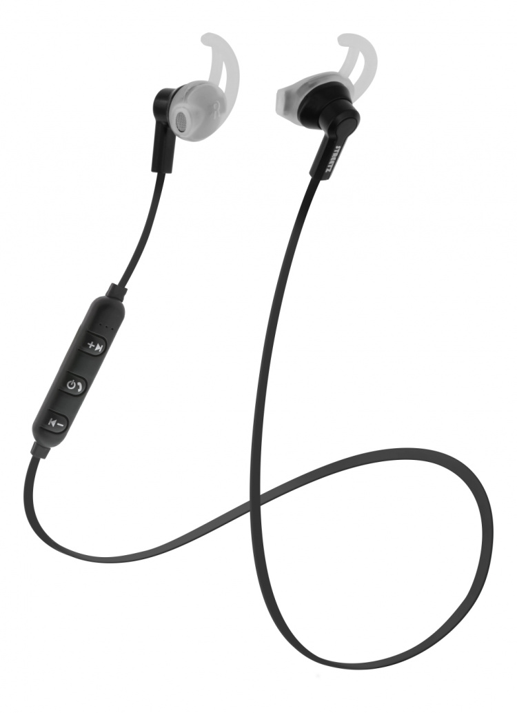 STREETZ Stay-in-ear BT headphones with microphone and control buttons,