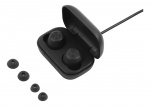 STREETZ Wireless in-ear earbuds with charging case, BT 5, TWS, black