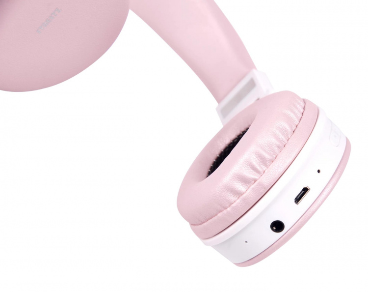 STREETZ Foldable on-ear BT headset, 3.5 mm, pink STREETZ Foldable on-ear BT headset, 3.5 mm, pink