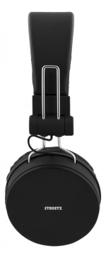STREETZ Foldable on-ear BT headset, 3.5 mm, blackSTREETZ Foldable on-e STREETZ Foldable on-ear BT headset, 3.5 mm, blackSTREETZ Foldable on-e