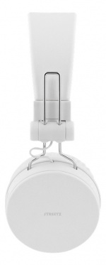 STREETZ Foldable on-ear BT headset, 3.5 mm, white STREETZ Foldable on-ear BT headset, 3.5 mm, white
