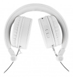 STREETZ Foldable on-ear BT headset, 3.5 mm, white STREETZ Foldable on-ear BT headset, 3.5 mm, white