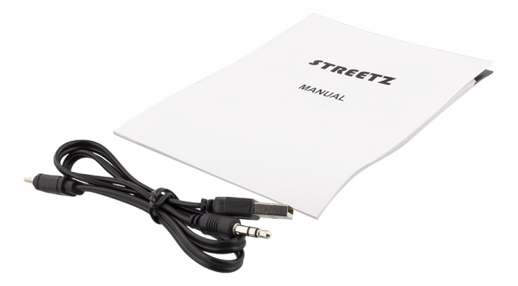 STREETZ Portable Bluetooth speaker, USB/TF/AUX/FM/handsfree, black