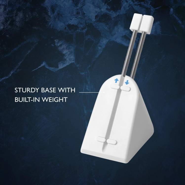 WHITE LINE WA85 Mouse Bungee, White/Silver