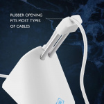 WHITE LINE WA85 Mouse Bungee, White/Silver