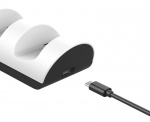 DELTACO GAMING Playstation 5 charging station for dual controllers