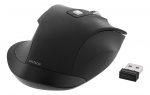 DELTACO Office ergonomic mouse, silent clicks, wireless 2.4G, 2400 DPI