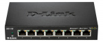 D-Link 8-Port Gigabit Ethernet Metal Housing Unmanaged Light Switch
