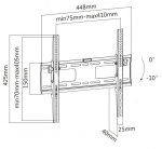 DELTACO, heavy-duty tilt wall, 32