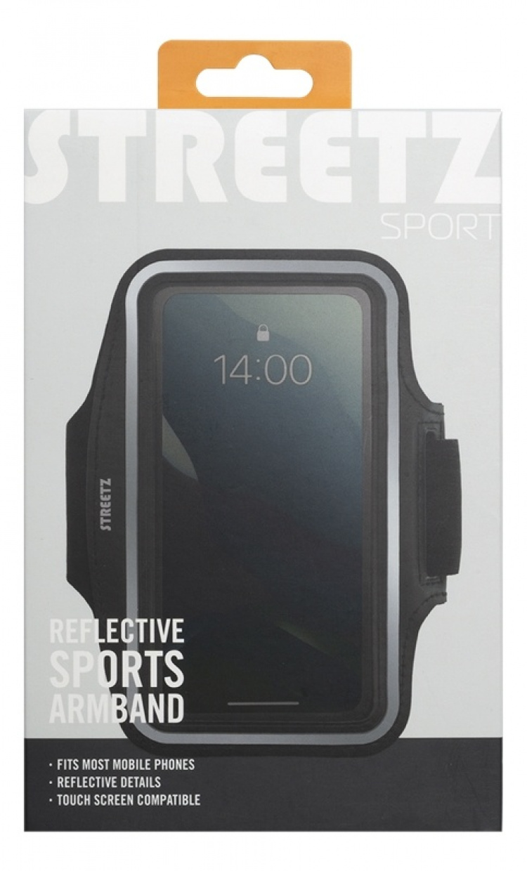 STREETZ Sport armband, reflective, fits up to most 6.5 STREETZ Sport armband, reflective, fits up to most 6.5