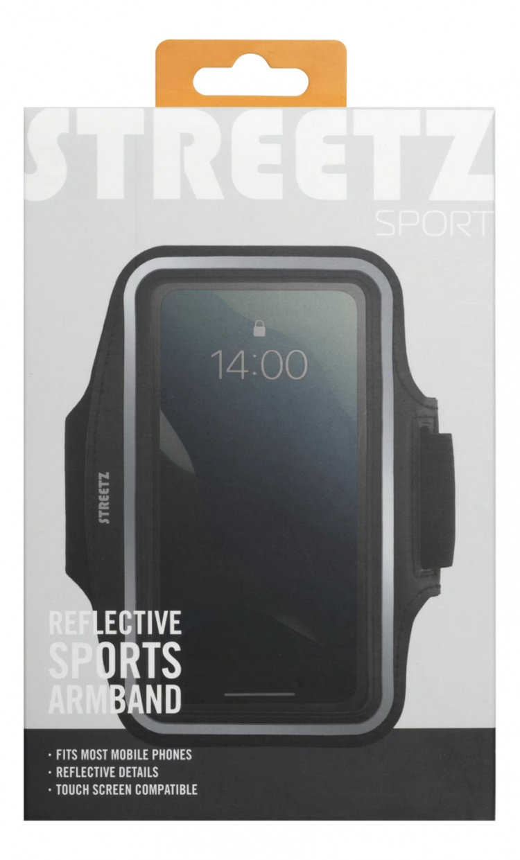 STREETZ Sport armband, reflective, fits up to most 6.5 STREETZ Sport armband, reflective, fits up to most 6.5