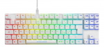 WHITE LINE WK90B TKL Mechanical keyboard, Brown switches, RGB, white