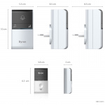 Byron Trådlös dörrklocka Kinetic Ej