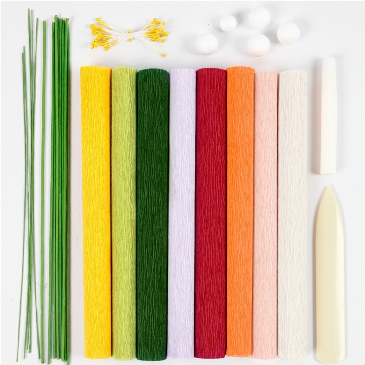 Colortime Lär dig göra kräppblommor