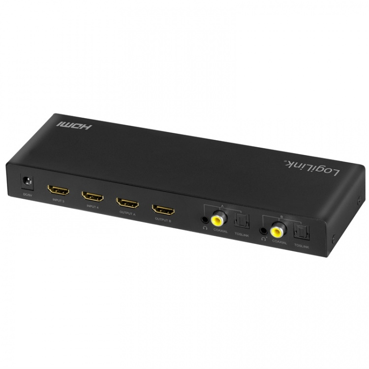 LogiLink HDMI-matrixschakelaar 4K/60Hz ARC HDCP HDR CEC LogiLink HDMI-matrixschakelaar 4K/60Hz ARC HDCP HDR CEC