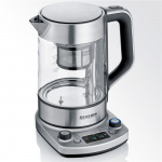 Severin Te / Vattenkokare med Hiss,Gla