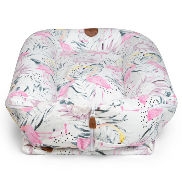 EcoViking Överdrag babynest Flamingo Dre